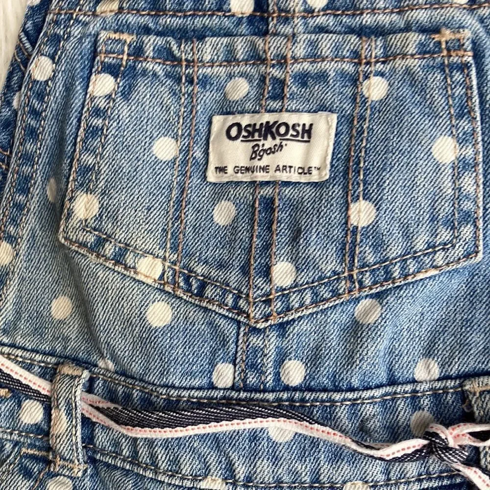 Oshkosh B’gosh Toddler Girl Poka Dot Overall Size 18 Months